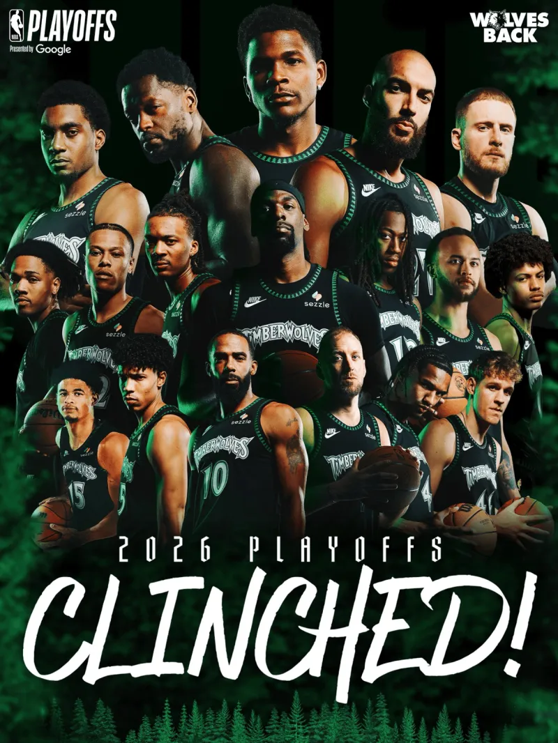 开云真人平台首页登录入口官网-实至名归！森林狼官方晒球员全家福：我们将正式挺进季后赛